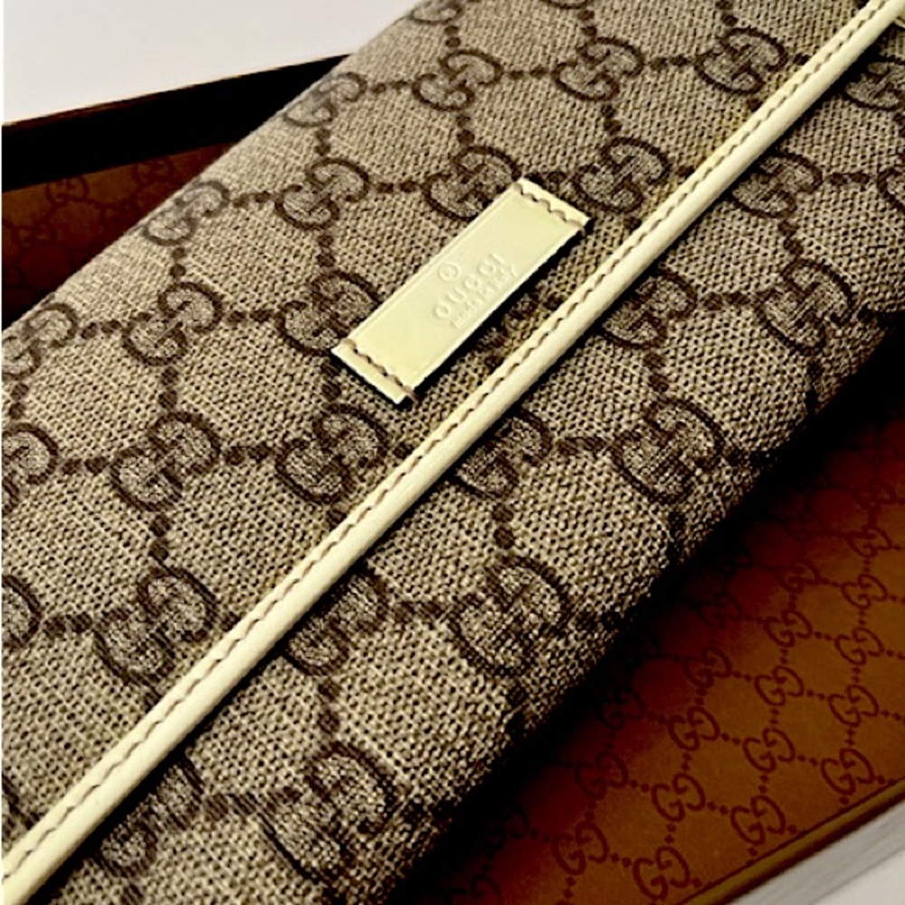 Authentic Gucci GG long wallet.  Brand new in box.